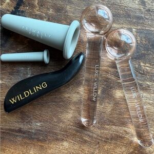 NEW Facial Sculpting Tool Set | Gua Sha, Cupping & Glass Massage | Bundle